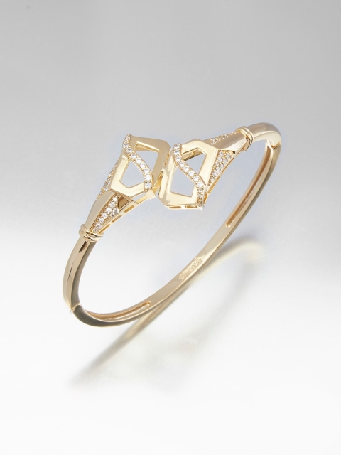 

shaze Gold-Plated Bangle-Style Bracelet