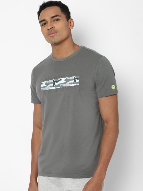 

Allen Solly Men Grey Printed Round Neck T-shirt