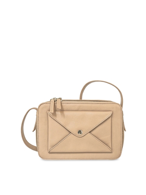 

NAPPADORI Quad 02 Beige Leather Sling Bag for Women
