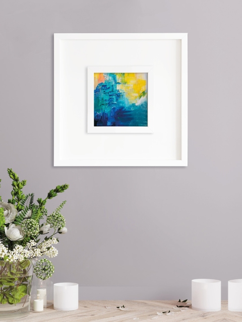 

RANDOM Blue & Yellow Colour Combination Wall Art Painting