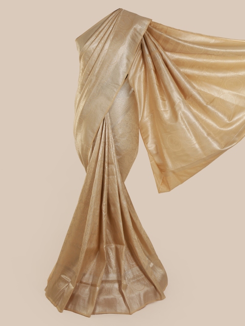 

Pothys Cream-Coloured Woven Design Banarasi Saree