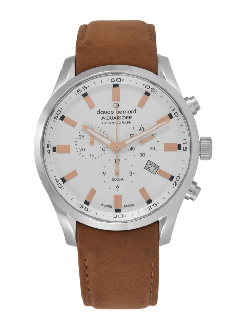 

claude bernard Men Silver-Toned Analogue Watch