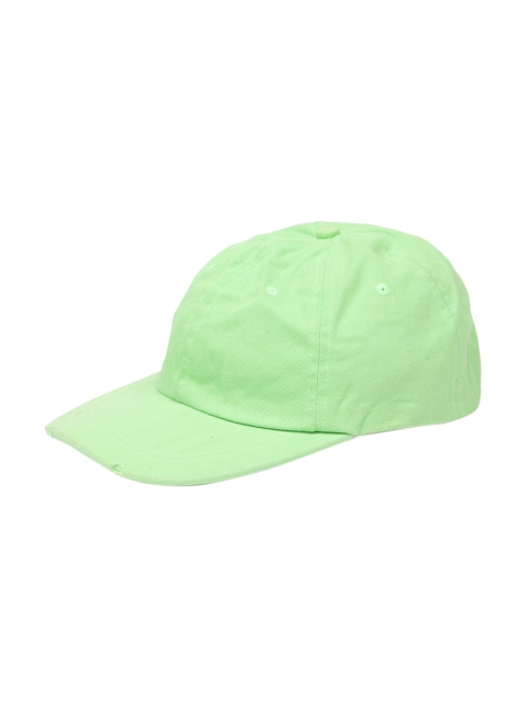 

FOREVER 21 Women Green Solid Baseball Cap