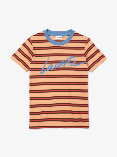 

Lacoste Boys Multicoloured Striped Round Neck T-shirt, Multi