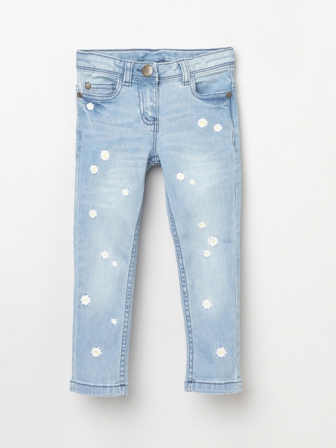 

max Girls Blue Slim Fit Mid-Rise Clean Look Stretchable Jeans