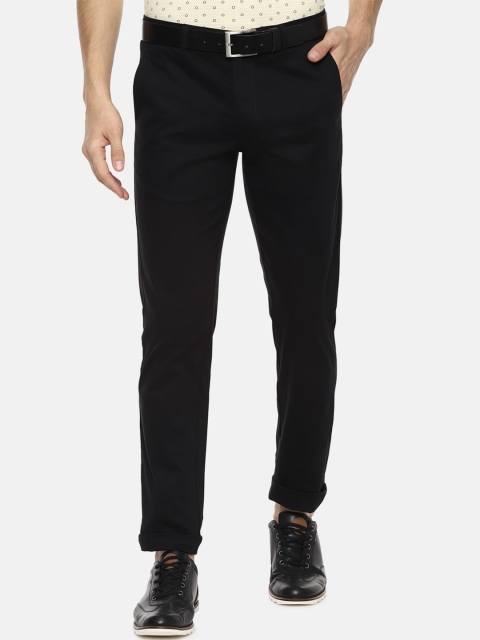 

Van Heusen Sport Men Black Slim Fit Solid Regular Trousers