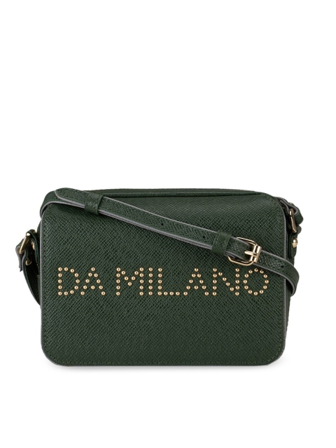

Da Milano Green Embellished Sling Bag