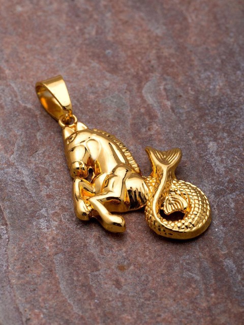 

Dare by Voylla Men Gold-Toned Sea Horse Motif Handcrafted Pendant