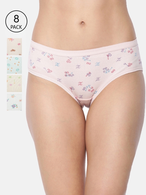 

Dollar Missy Women Pack Of 8 Assorted Slim-Fit Hipster Briefs 101L-OE-PO8-NEW