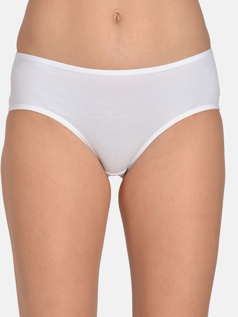 

mod & shy Women White Solid Hipster Briefs MU153