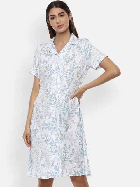 

Van Heusen Woman Women White Printed Shirt Dress