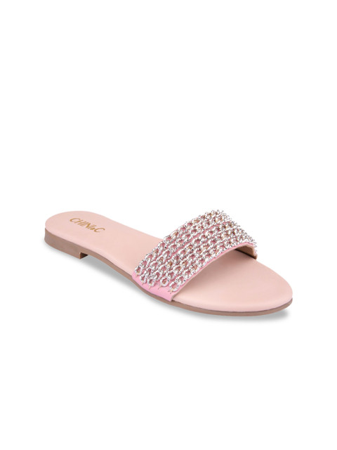 

CHINI C Women Pink Solid One Toe Flats
