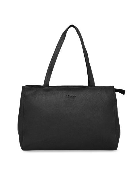 WildHorn Black Textured Shoulder Bag