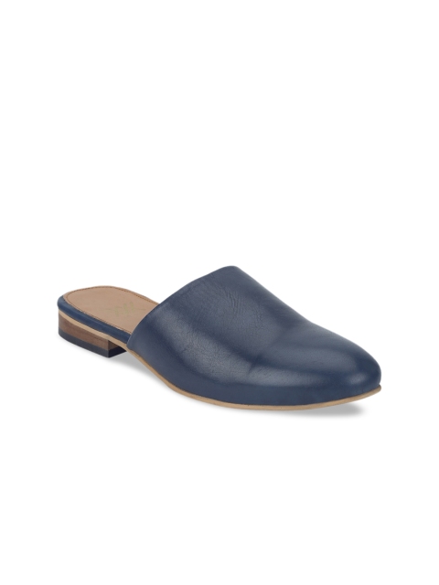 

Aditi Wasan Men Blue Leather Mules