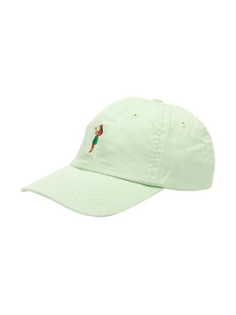 

FOREVER 21 Women Green & Brown Embroidered Baseball Cap
