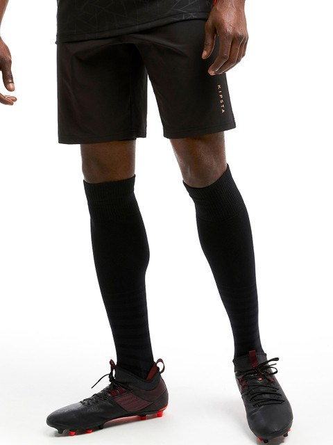 

Kipsta By Decathlon Men Black Solid Regular Fit Regular Shorts