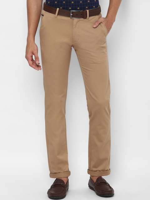 

Allen Solly Men Khaki Slim Fit Solid Regular Trousers