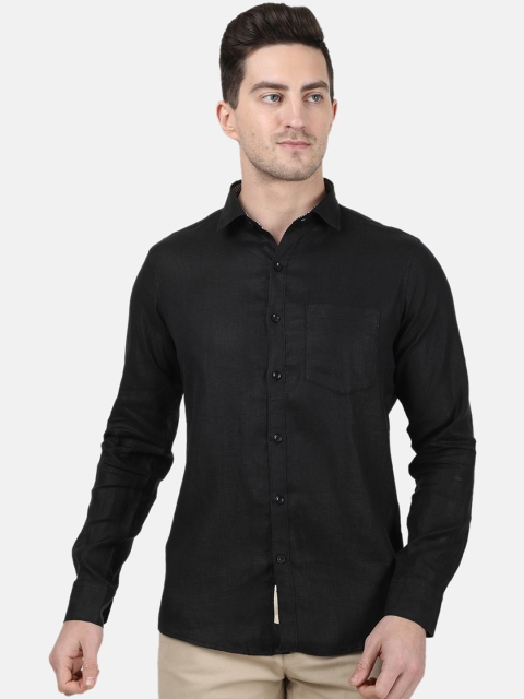 

Monte Carlo Men Black Regular Fit Solid Casual Shirt