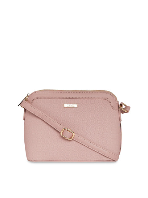 

CERIZ Pink Self Design Sling Bag