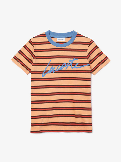 

Lacoste Boys Multicoloured Striped Round Neck T-shirt, Multi