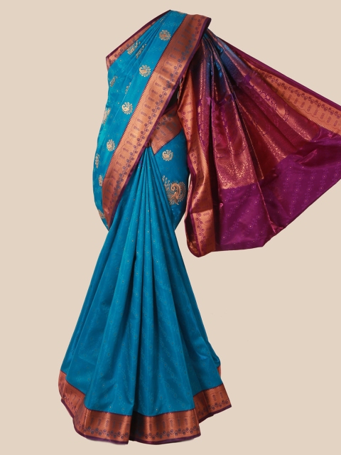 

Pothys Blue Woven Design Art Silk Saree