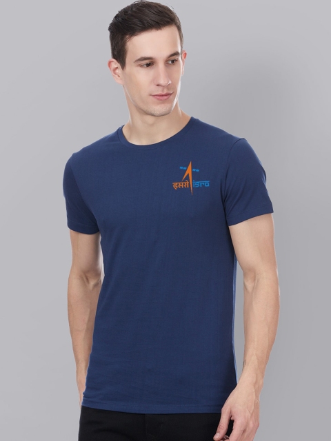 

Free Authority Men Blue Solid Round Neck T-shirt
