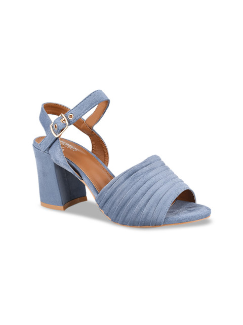 

Stelatoes Women Blue Solid Block Heels