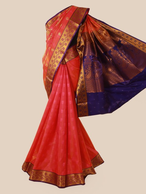 

Pothys Pink Woven Design Art Silk Saree