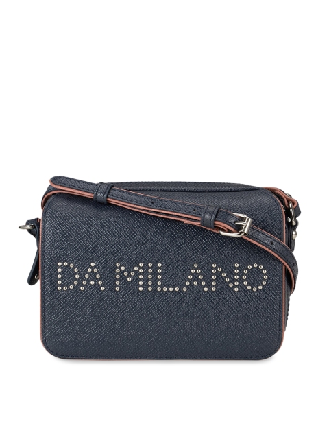 

Da Milano Patriot Blue Self Design Sling Bag