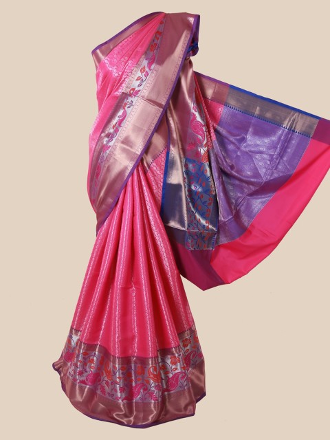 

Pothys Pink Woven Design Art Silk Saree