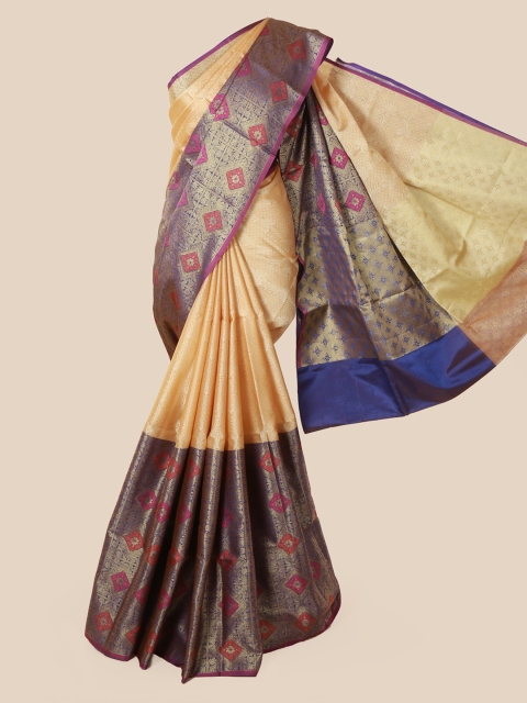 

Pothys Beige Woven Design Jute Silk Saree