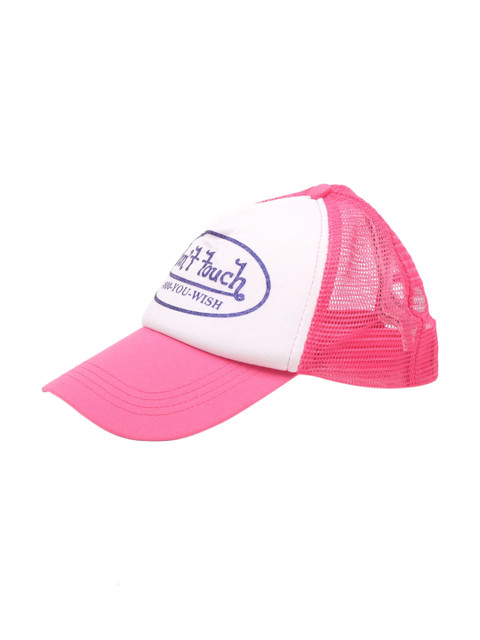 

FOREVER 21 Women Pink & White Printed Snapback Cap