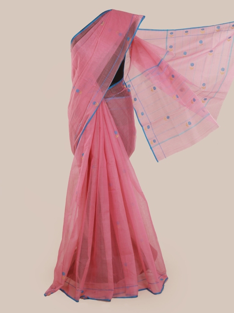 

Pothys Pink Pure Silk Woven Design Kanjeevaram Saree