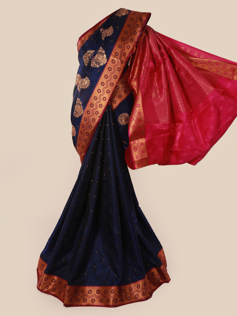 

Pothys Blue Woven Design Art Silk Saree