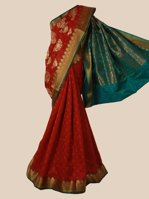 

Pothys Maroon Woven Design Art Silk Saree
