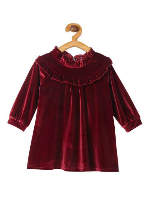 

Like A Boss Girls Red Solid A-Line Dress
