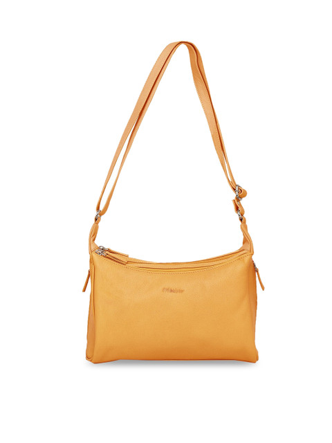 

WildHorn Mustard Textured Sling Bag