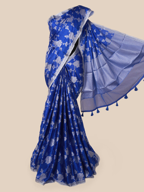 

Pothys Blue Woven Design Art Silk Saree