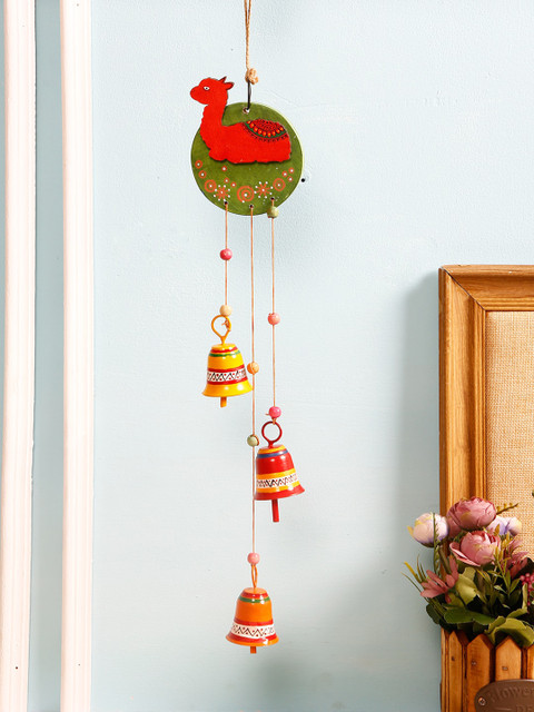 

Aapno Rajasthan Multi-Coloured Metal Hanging Windchime With Bells