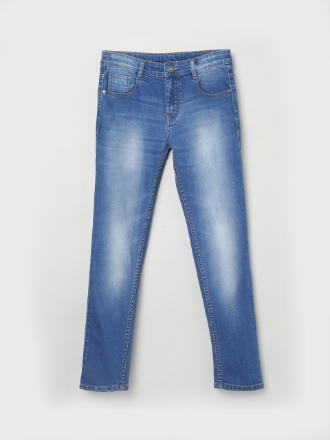 max Boys Blue Slim Fit Mid-Rise Clean Look Stretchable Jeans