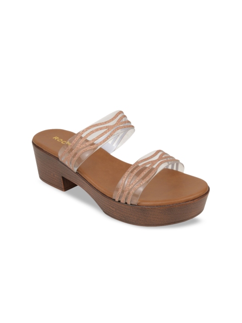 

Rocia Women Brown Solid Sandals