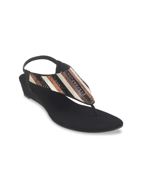 

Mochi Women Black Embellished Sandals
