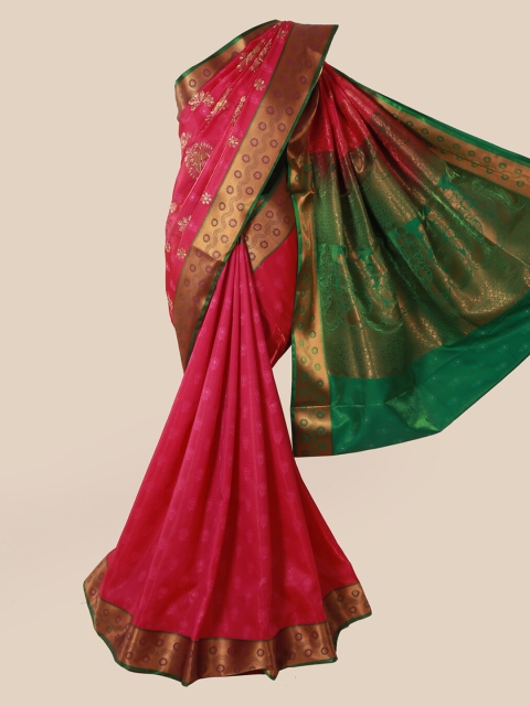

Pothys Pink Woven Design Art Silk Saree