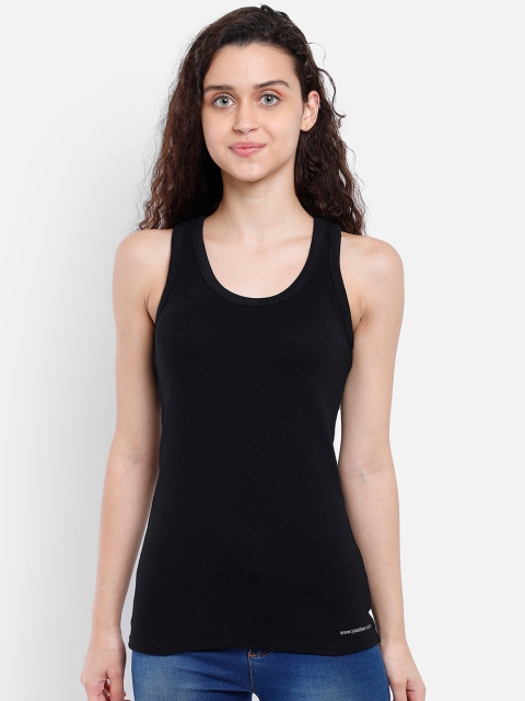 

Yaadleen Black Round Neck Tank Top