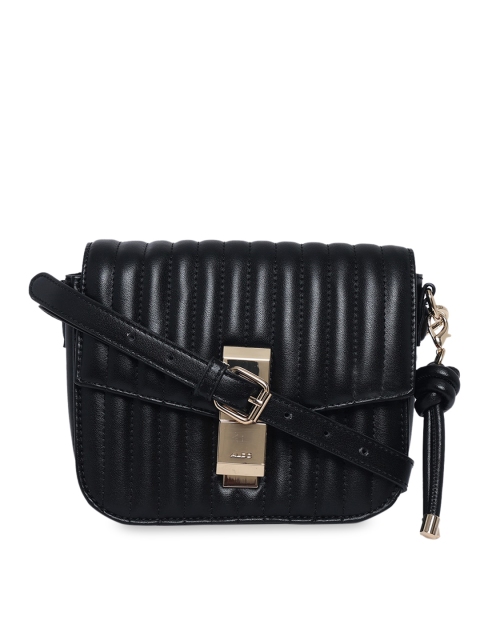 

ALDO Black Solid Sling Bag
