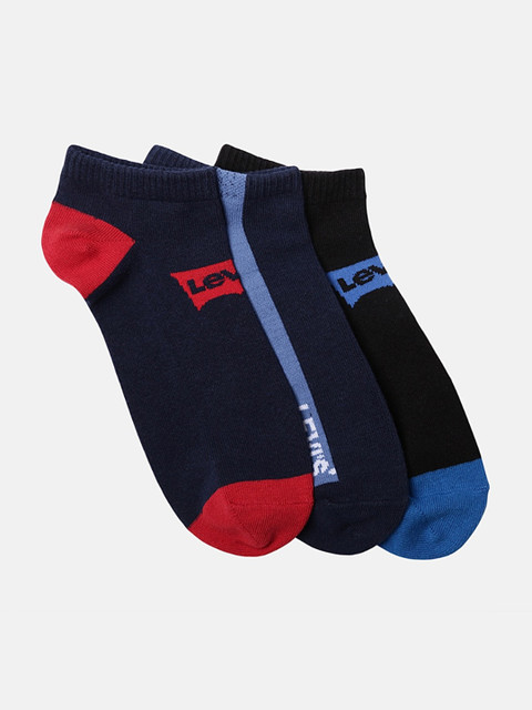 

Levis Men Pack Of 3 Assorted Ankle-Length Socks