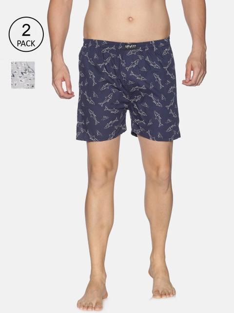 

SHOWOFF Men Pack Of 2 Assorted Casual Boxers-SB113-SB114