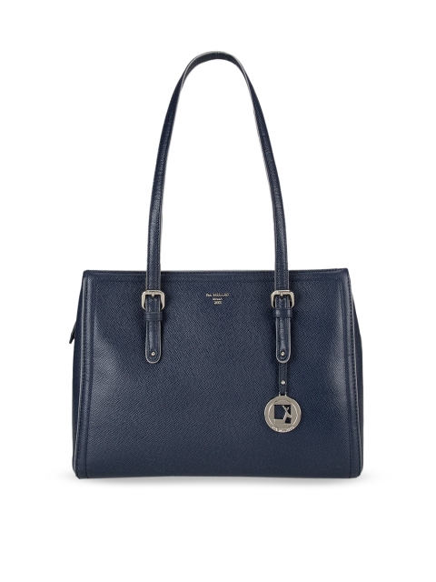 

Da Milano Blue Textured Shoulder Bag