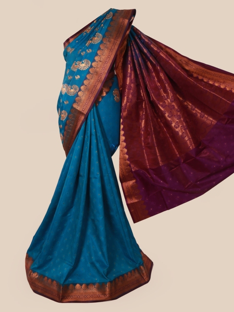 

Pothys Blue Art Silk Woven Design Banarasi Saree