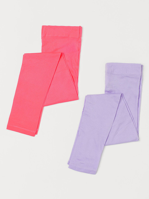 

H&M Girls Pink & Purple 2-Pack Dance Leggings